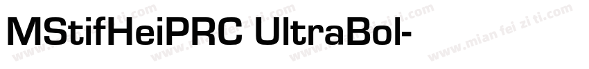 MStifHeiPRC UltraBol字体转换